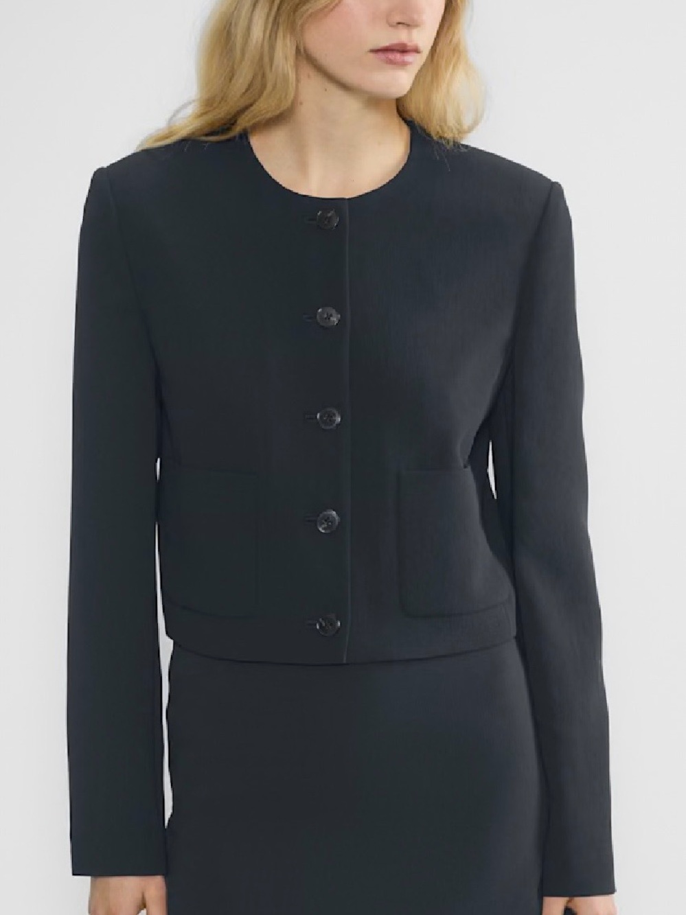 Wilfred Prose Jacket, Navy, Size 8